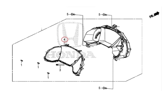 Honda Civic 2019 Meter Lens